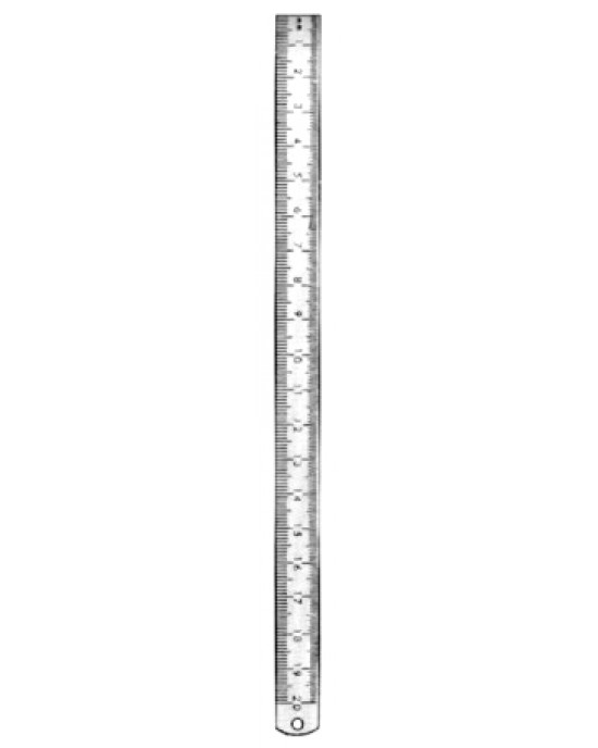 Ruler Metal 15cm