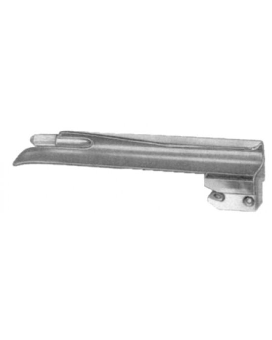 Guedel-Negus Laryngoscope Blades Fig # 2, working length 90mm, Adolescent's