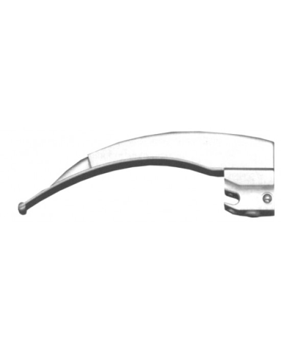 Fiber Optic Laryngoscope Blades Fig # 2, working length 90mm, Adolescent's
