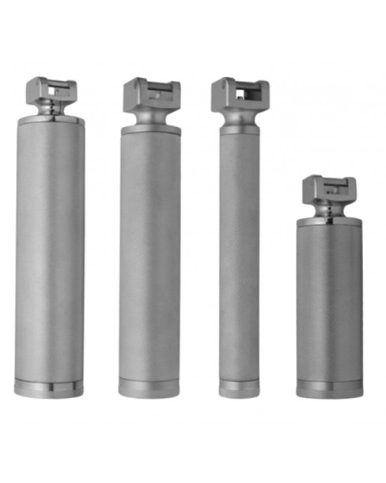 Conventional Handle for Laryngoscopes (without batteries, size 2D), Large