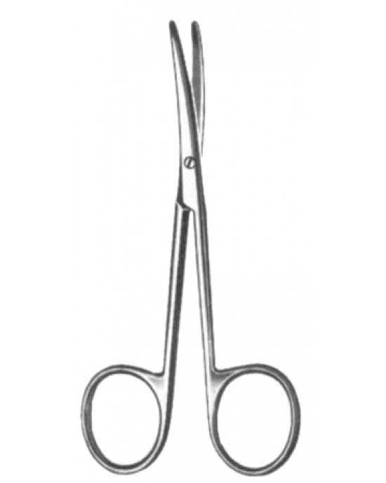 Baby-Lexer Knapp Fine Scissors Curved 10cm/4