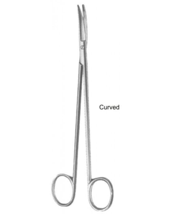 Tonnis Tonsil Scissors Curved 17.5cm/7