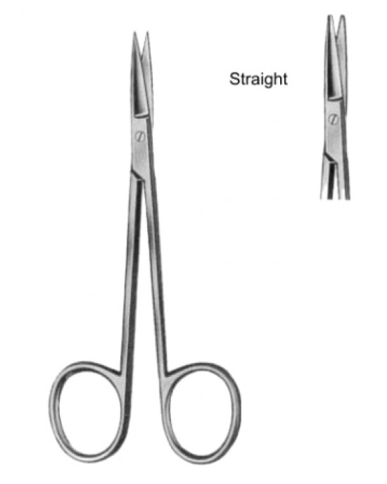 Eye and Fine Scissors Straight 11.5cm/4 1/2