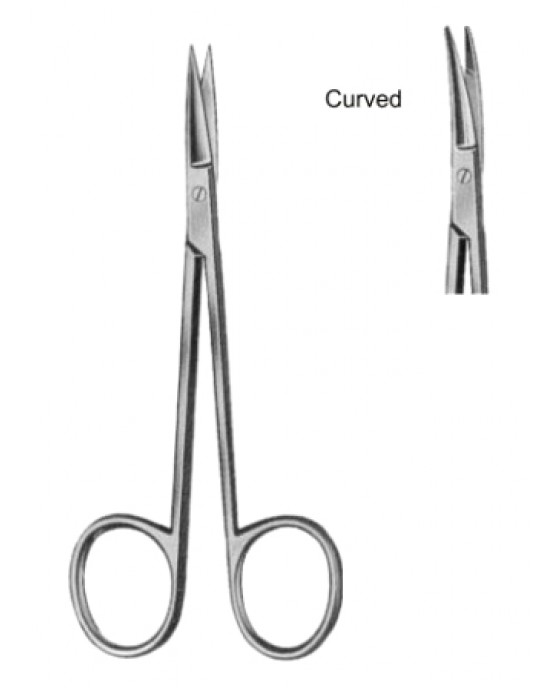 Eye and Fine Scissors Straight 11.5cm/4 1/2