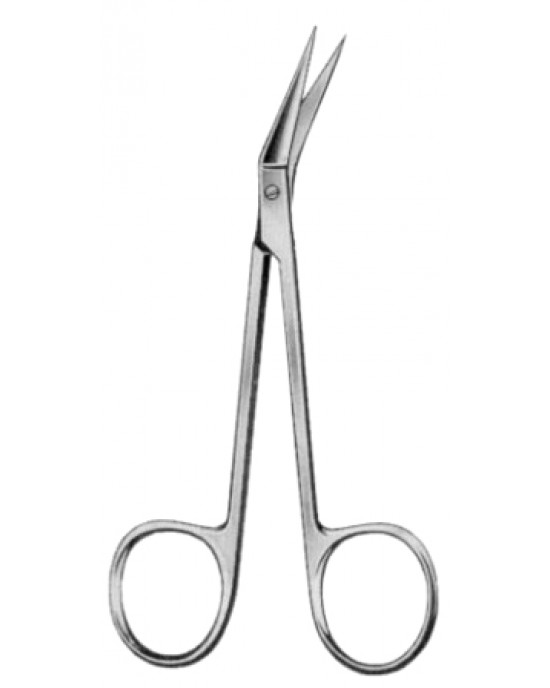 Eye Scissors Angled  9cm/3 1/2