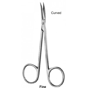 Fine Eye Scissors Curved 11.5cm/4 1/2