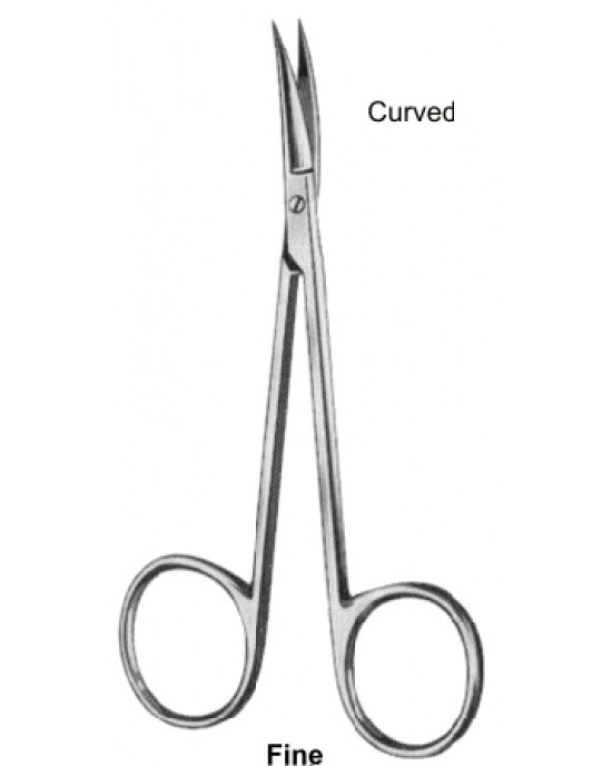 Fine Eye Scissors Curved 11.5cm/4 1/2