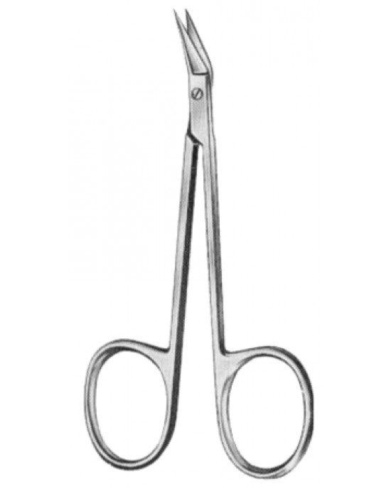 Wilmer Eye Scissors Angled 10cm/4