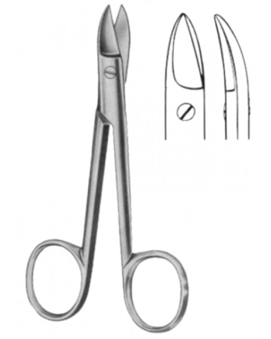 Beebee Crown Scissors Curved 12cm/4 3/4