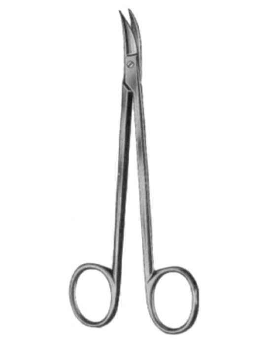 Quinby Gum Scissors Curved 12cm/4 3/4