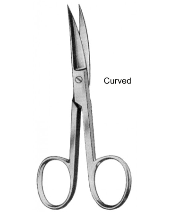 Nail Scissors Curved   9cm/3 1/2