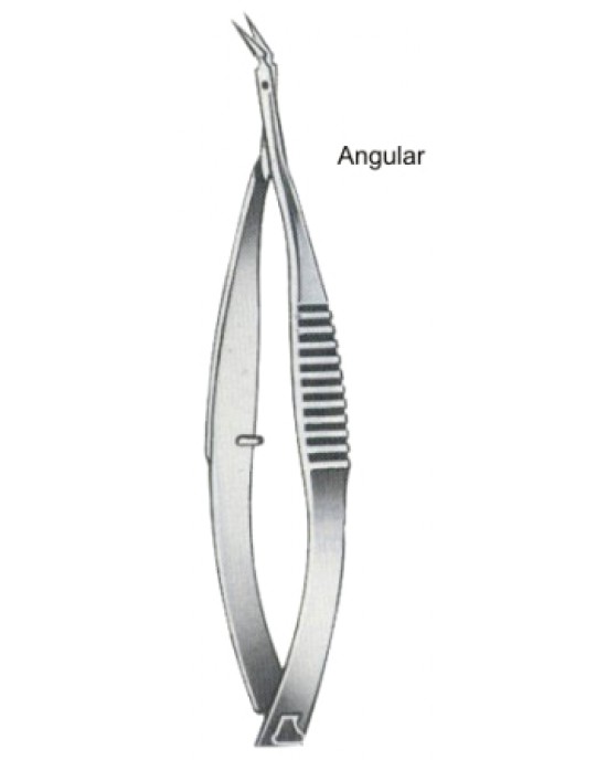 Vannas Iridectomy Scissors Angular 8cm/3 1/4