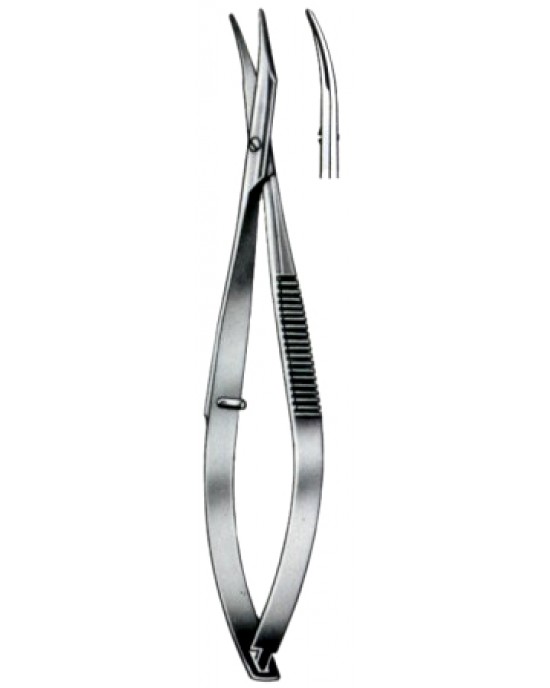 Westcott Iridectomy Scissors Curved Bl/Bl 11.5cm/4 1/2