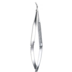 Micro Scissors Angled up 12cm/4 3/4