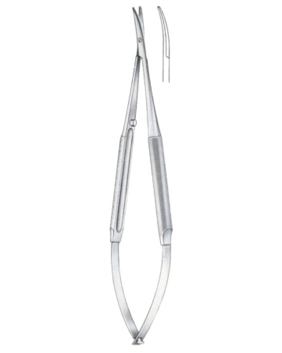 Micro Scissors Curved Blunt Points14.5cm/5 3/4