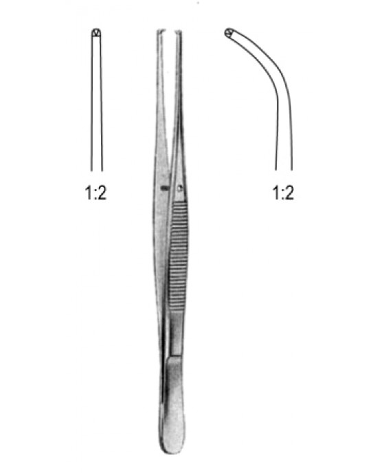 Semken Tissue Fcps 1x2T 12.5cm