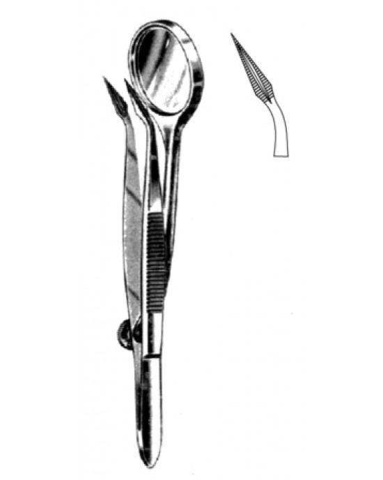 Splinter Fcps w/Magnifier 12cm