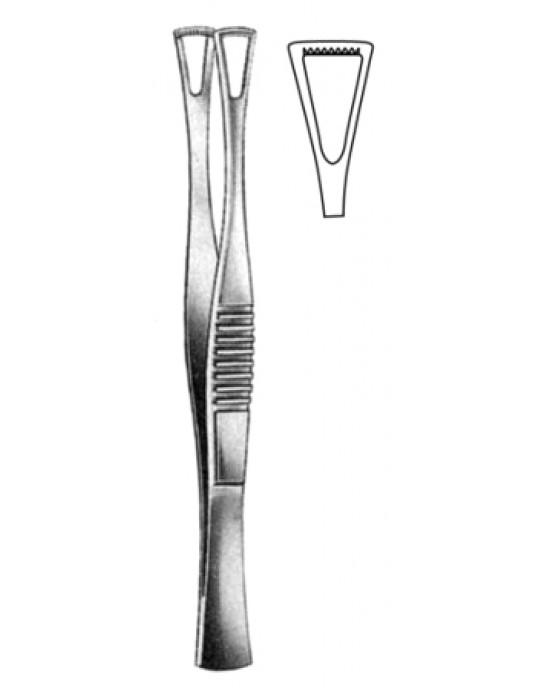 Duval Tissue Fcps 10mm, 14.5cm