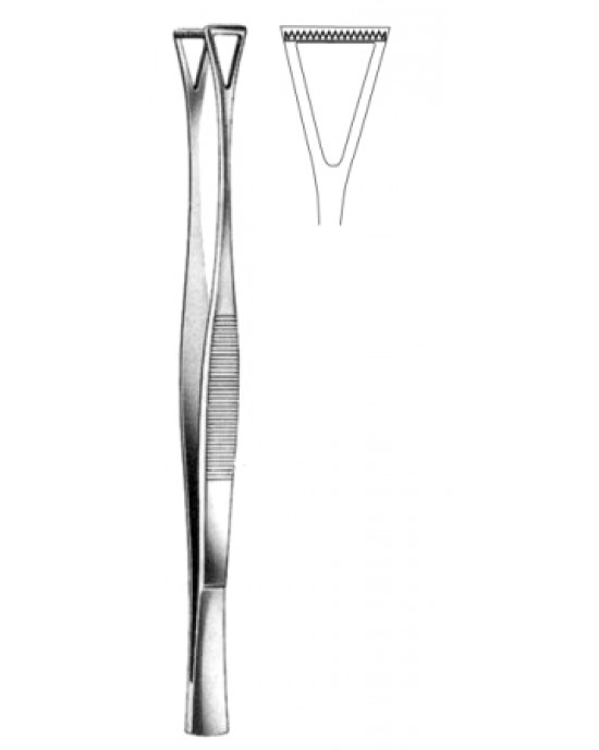 Collin Duval Tissue Fcps 14mm jaws 20cm