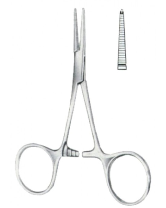 Hartmann Hemostatic Forceps BJ Curved 10cm/4