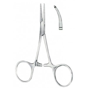 Hartmann Hemostatic Forceps BJ Curved 1:2 10cm/4