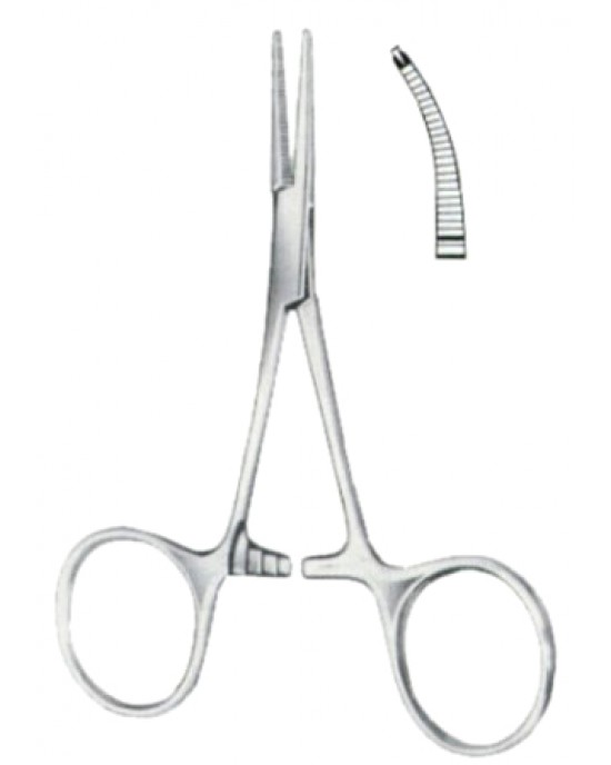 Hartmann Hemostatic Forceps BJ Curved 1:2 10cm/4