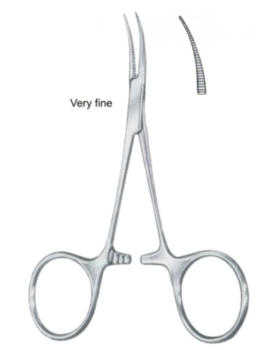 Jacobson-Halstead Hemostatic Forceps BJ Curved 13cm/5