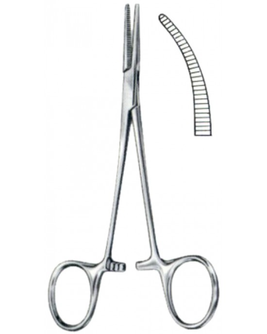 Baby-Crile Hemostatic Forceps BJ Curved 1:2 14cm/5 1/2