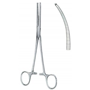 Ochsner-Kocher Hemostatic Forceps BJ Curved 1:2 16cm/6 1/4