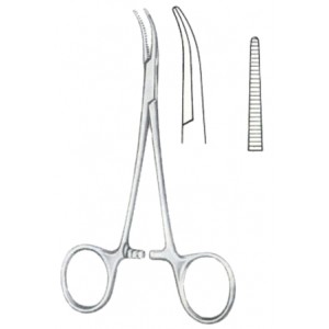Mosquito-Dandy Henmostatic Forceps BJ Lateral Curved 12cm/4 3/4