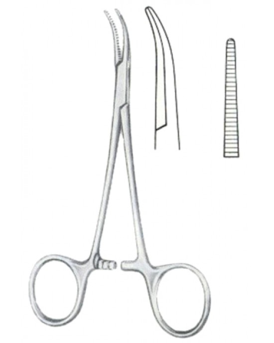 Mosquito-Dandy Henmostatic Forceps BJ Lateral Curved 12cm/4 3/4