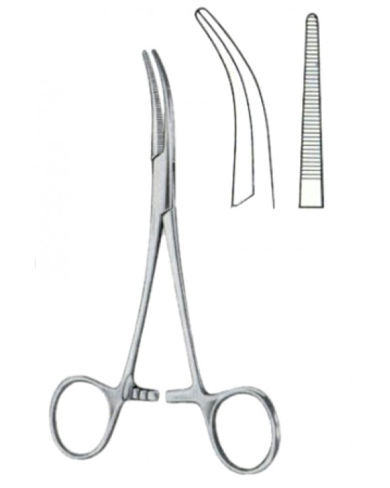 Dandy Hemostatic Forceps BJ Lateral Curved 14cm/5 1/2