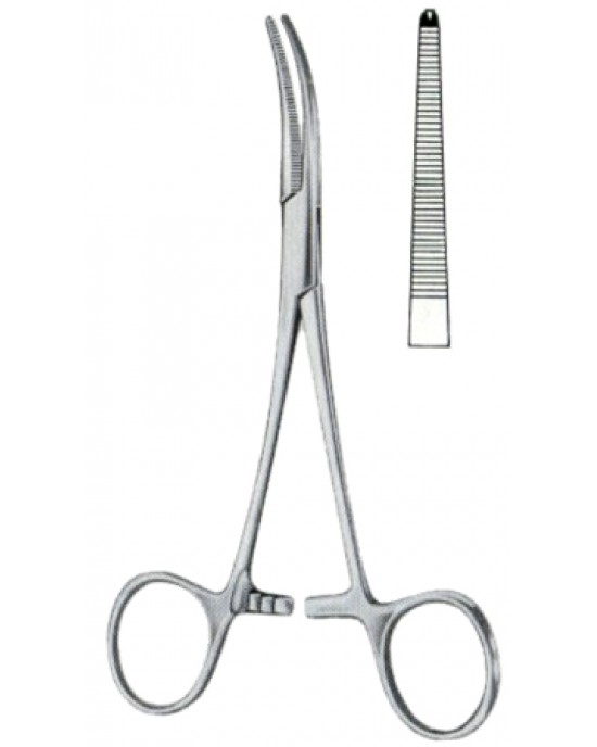 Dandy Hemostatic Forceps BJ Lateral Curved 1:2 14cm/5 1/2