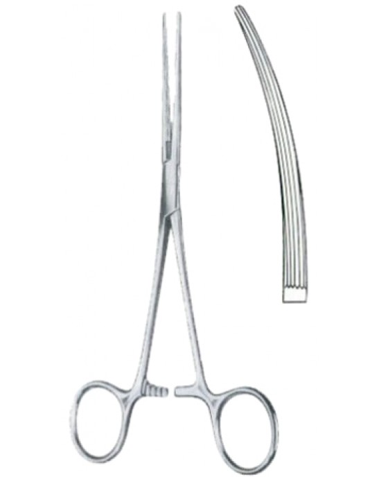 Bainbridge Hemostatic Forceps BJ Curved 18cm/7