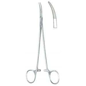 Nissen Hemostatic Forceps BJ Curved 22cm/8 3/4