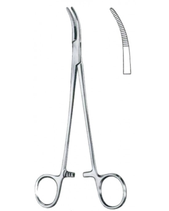 Schnidt Hemostatic Forceps BJ Sightly Curved 19cm/7 1/2