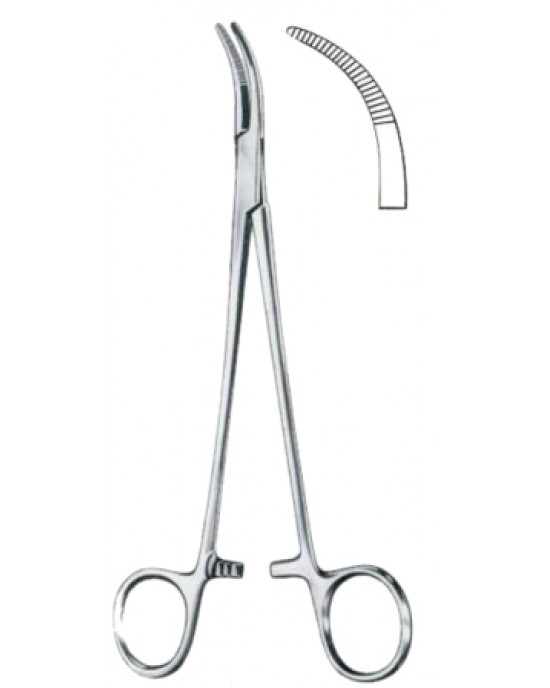 Schnidt Hemostatic Forceps BJ Full Curved 19cm/7 1/2
