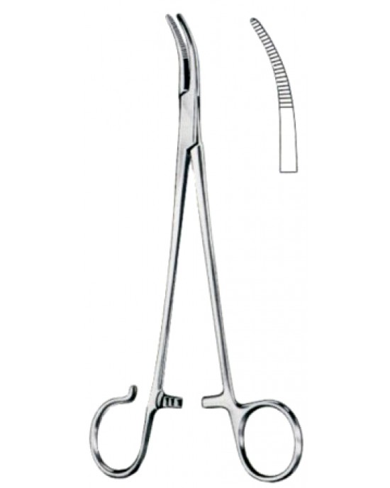 Schnidt Hemostatic Forceps BJ Sightly Curved 19cm/7 1/2
