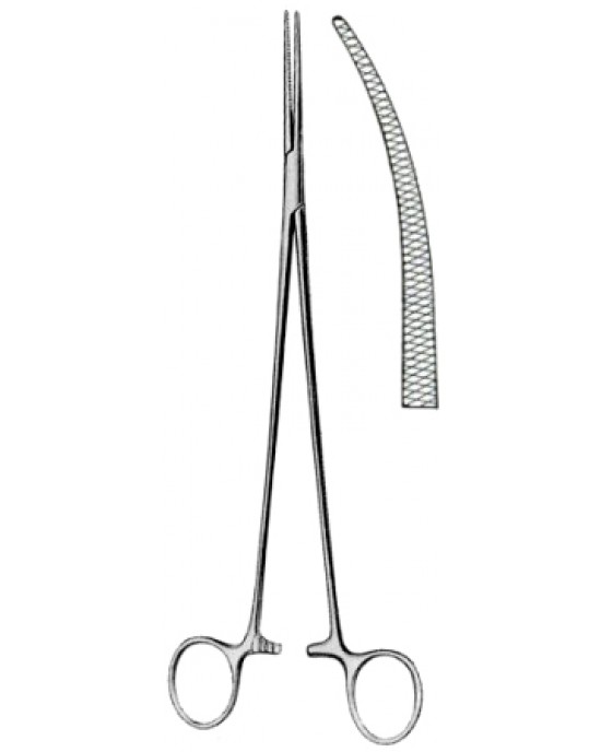 Bengolea Hemostatic Forceps BJ Curved 24cm/9 1/2
