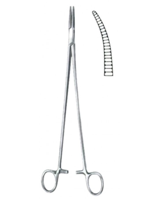Bridge Hemostatic Forceps BJ Curved 27cm/10 1/2