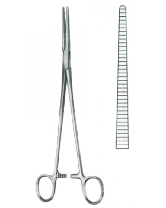 Roberts Hemostatic Forceps BJ Straight 22cm/8 3/4