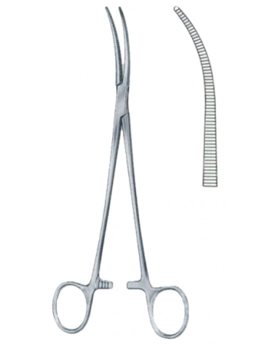 Kelly Hemostatic Forceps BJ Sightly Curved 22cm/8 3/4