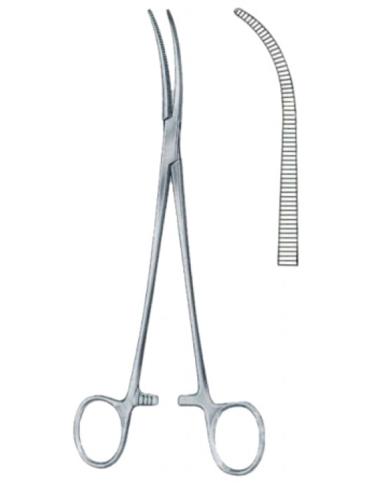 Kelly Hemostatic Forceps BJ Curved 22cm/8 3/4