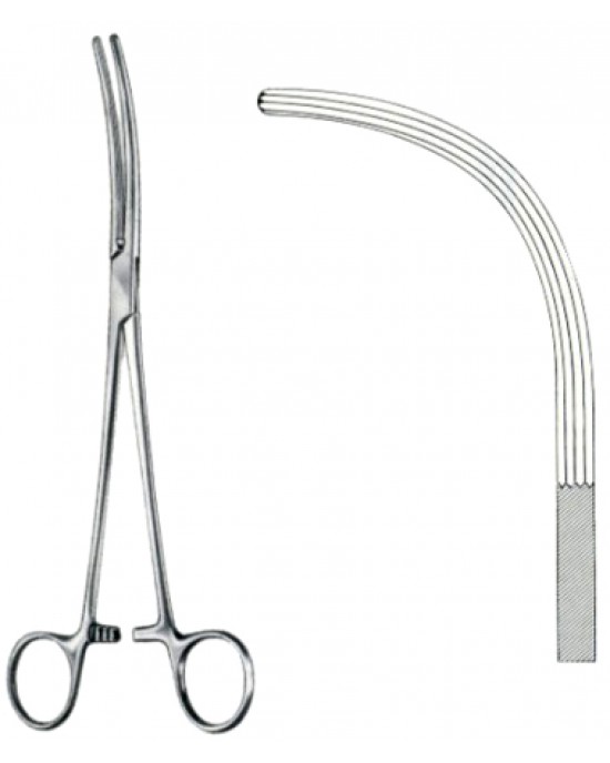 Crafoord-Sellors Hemostatic Forceps BJ Full Curved 22cm/8 3/4