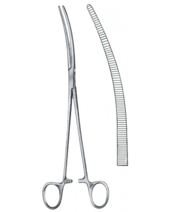 Crafoord Hemostatic Forceps BJ Curved 24cm/9 1/2
