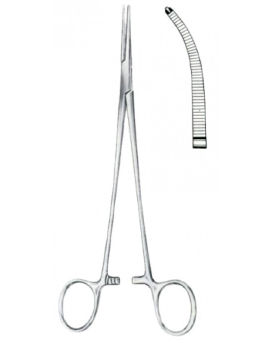 Heiss Ligature Forceps BJ Curved 1:2 20cm/8