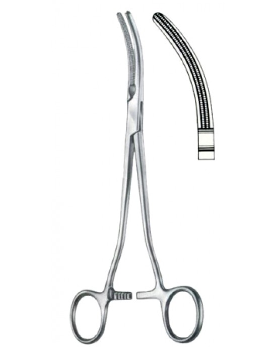 Rogers Parametrium Forceps BJ Curved 22cm/8 3/4