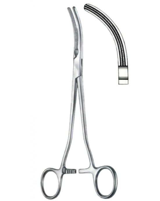 Rogers Parametrium Forceps BJ Full Curved 24cm/9 1/2