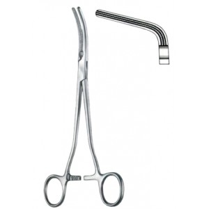 Rogers Parametrium Forceps BJ Angled Curved 23.5cm/9