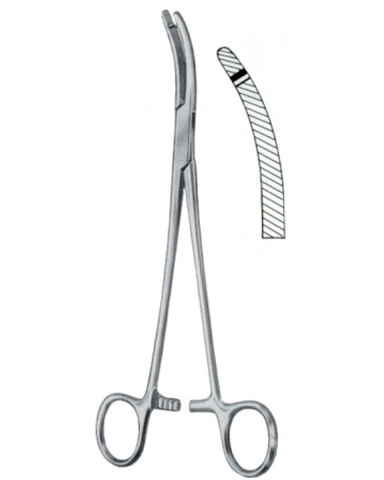 Heaney-Slim Hysterectomy Forceps BJ 21cm/8 1/4